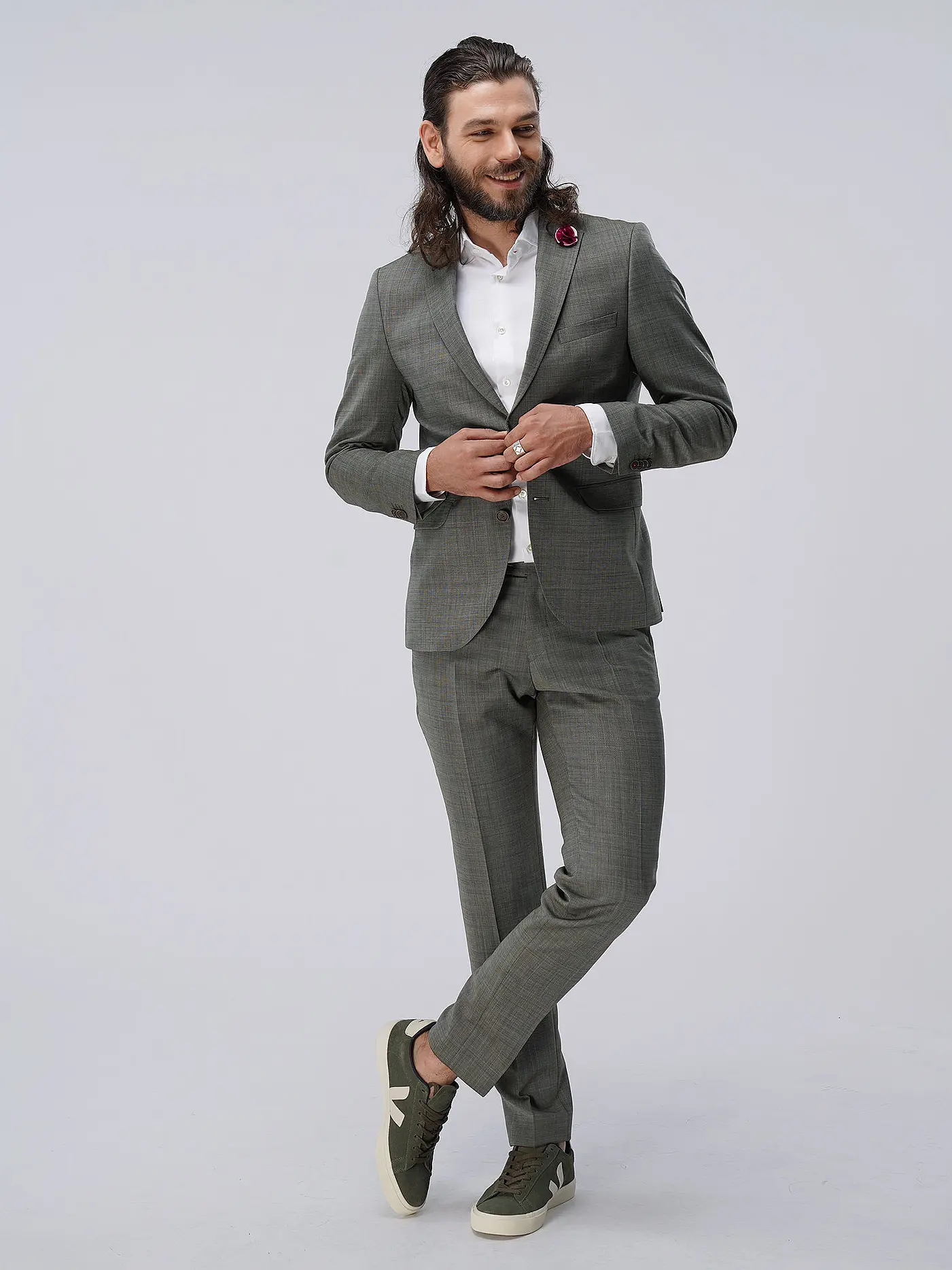 CG - CLUB OF GENTS | Anzughose Slim Fit PASCAL | grün